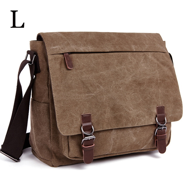 MARKROYAL - Men's Canvas Shoulder Bag, High Quality Laptop Shoulder Bag