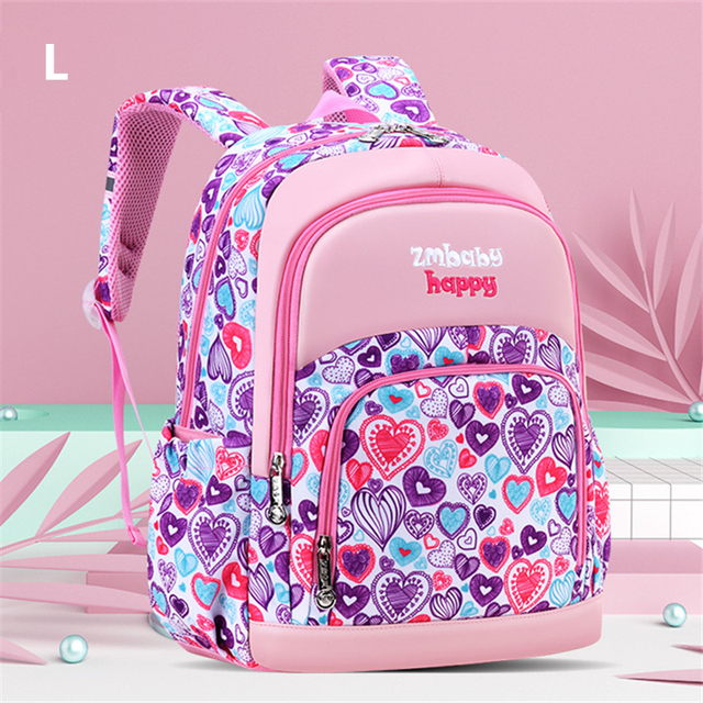 Children's school backpack, waterproof printed school bag for teenagers, boys and girls