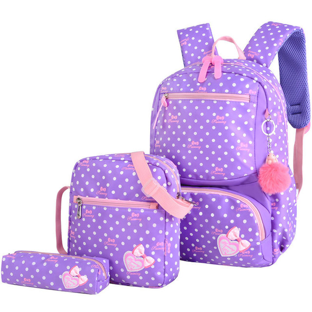 3pcs/set Printing School Bags Backpacks Schoolbag Fashion Kids Lovely Backpack for Children School Bag for Girls School Bag Student Mochila