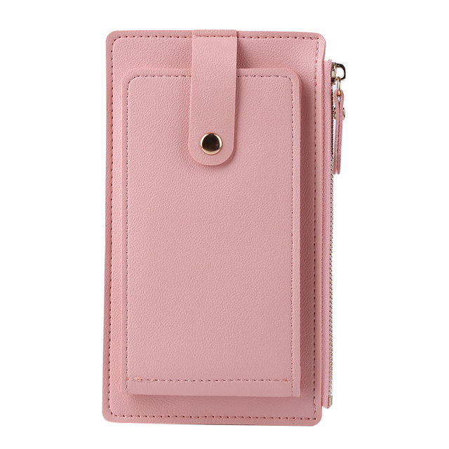 Fashion Women Solid Color Credit Card ID Card Multiple Slot Card Holder Ladies Casual PU Leather Small Coin Purse Pocket Wallet