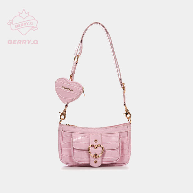 Xiuya Harajuku Kawaii Lolita Shoulder Bag Women PU Leather Candy Color Sweet Cute Crossbody Bag With Coin Purse Bags Purse