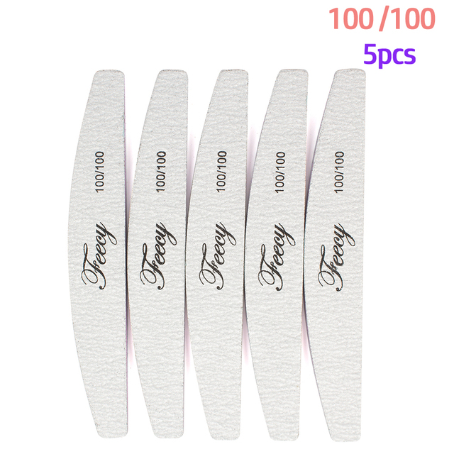 Nail File Buffer Double Side Of Nail File Buffer 100/180 Trimmer Lime Buffer In Nail Art Ongle Nail Art Tool