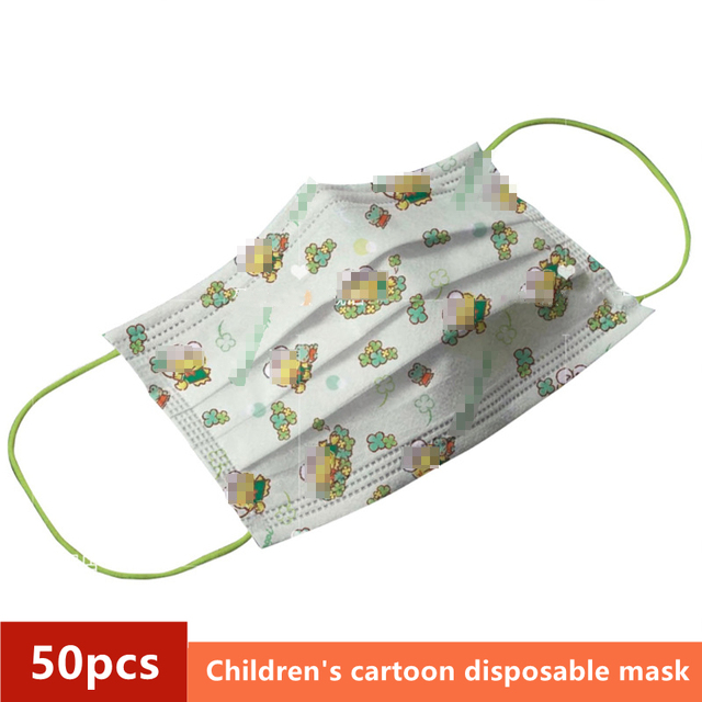 Disney Children's Mask Spider-Man Marvel Avengers Character Disposable Face Mask Cartoon Hero Pattern Lilo and Stitch Pixar Dust Cover