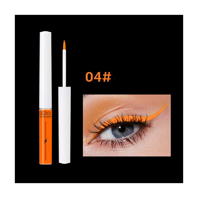 Derol Fluorescent Eyeliner Quick Drying Water Soluble Luminous Liquid Eyeliner Smooth and easy to apply fashion beauty makeup