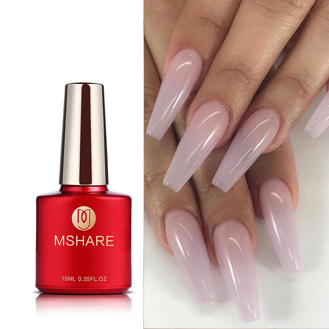 MSHARE Natural Looking Builder Gel Nail Extensions 10ml