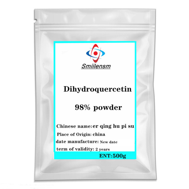 Hot Sale Bulk Dihydroquercetin Powder 98% Quercetin Dihydrate Siberian Larch Extract CAS 480-18-2 Taxifolin DHQ Powder