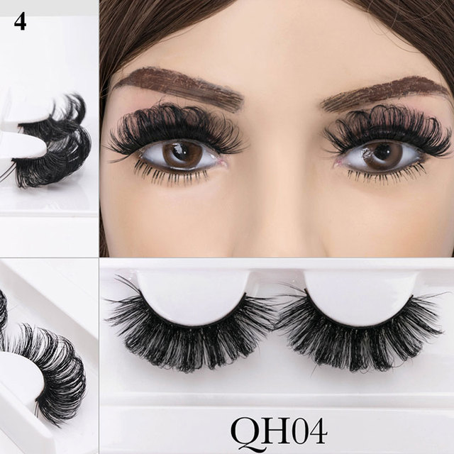 1pairs 8-20mm False Eyelashes Russia Curl Lashes DD Volume Handmade Thick Mink Eyelashes Full Strip Lashes Cruelty Free Cilios