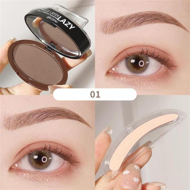 Eyebrow Seal Waterproof Long Lasting Professional Double or Single Layer Makeup Palette Enhancers Lazy Seal Eye Brow Shadow