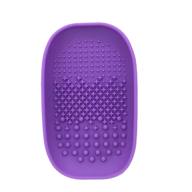 1pc Silicone Makeup Brush Cleaning Mat Cosmetic Brush Cleaner Palette Scrub Professional Makeup Brush Washing Pad Tools