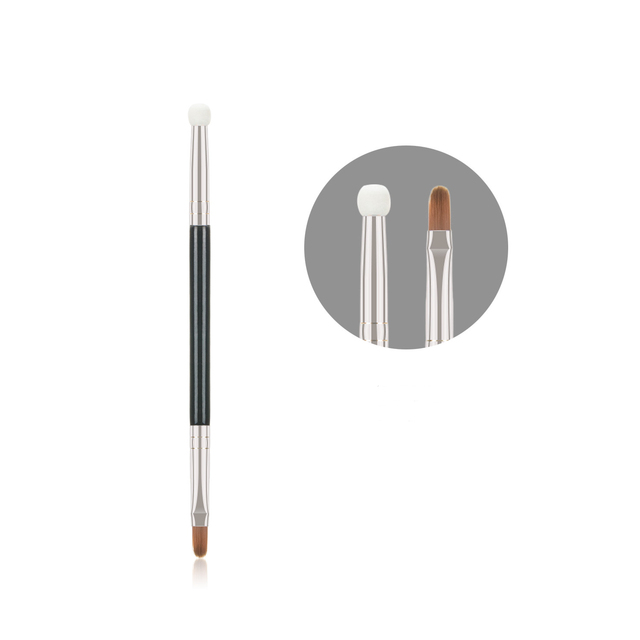 T301 Double End Concealer Brush Sponge Precision Makeup Brushes Dark Circles Eyeliner Tear Trench Concealing Brush Fine Make Up Tool