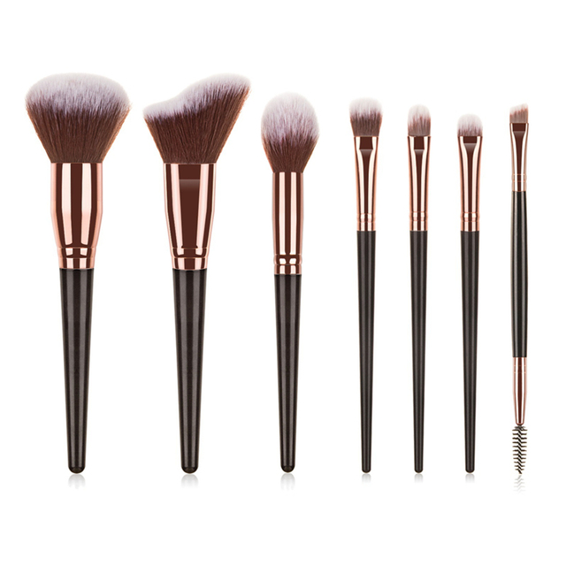 Loebig 5/7 Makeup Brushes Beauty Tool Set Cosmetic Powder Brushes Foundation Blush Contour Eye Shadow Eyebrow Lashes Make Up Brush