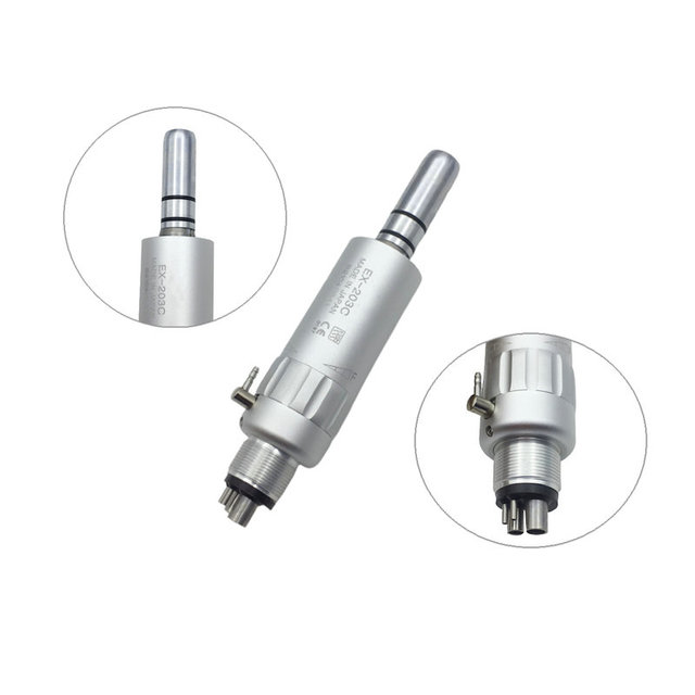 Dental Low Speed ​​Handpiece Air Turbine Handpiece Straight Contra Angle 2/4 Holes Air Motor