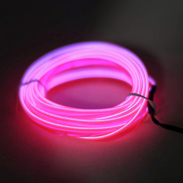 Auto Lamp Car Interior LED Strip Light Decoration Garland Wire Rope Tubular Line Flexible Neon Light Car Accessories