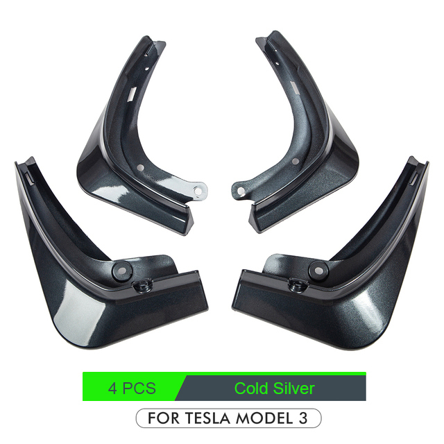 Mudguards For Tesla Model 3 2021 2022 Accessories Rear Wheel Fenders Mudguards Carbon Fiber ABS No Drilling Needed