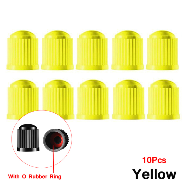 100 pcs Wheel Tire Valve Covers, Universal With O-Ring Rubber Rings For Cars, , Motorcycles, Trucks,SUVs, Bicycles and Bicycles