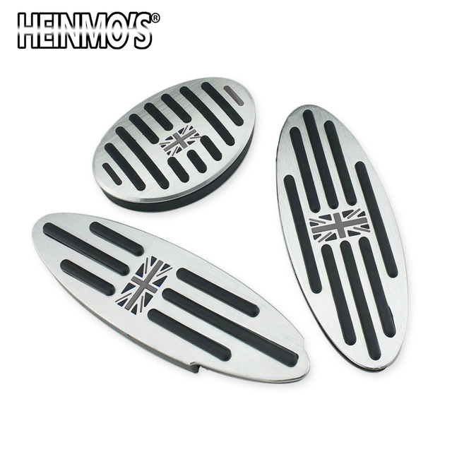 Foot Rest Pedal Sticker For Mini Cooper One + S R50 R53 R55 R56 R60 R61 F55 F56 F54 F60 Countryman Clubman Accessories 2/3pcs