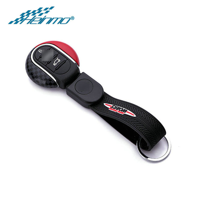 Car Styling Mini Key Case For Mini Cooper S JCW F54 F55 F56 F57 F60 Clubman Countryman Car Key Shell Accessories Rope For Mini F56 Key Case