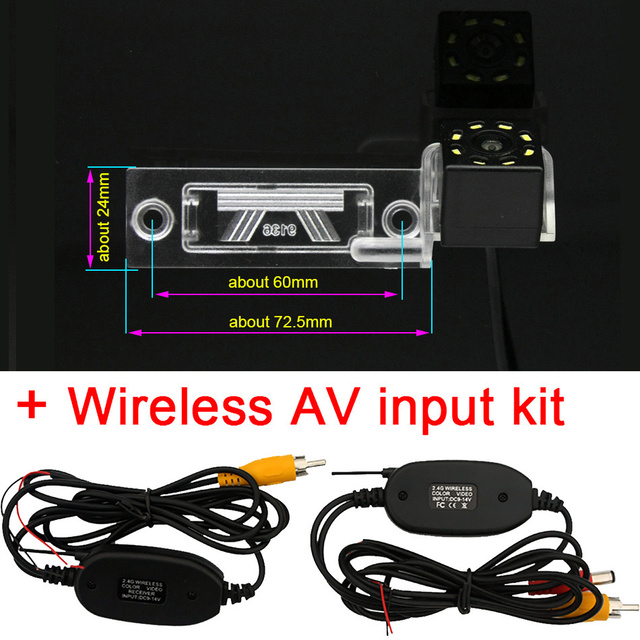 Car Rear View Camera Bracket License Plate Lights Housing For VW Golf MK4 Jetta MK5 Sedan Wagon Passat B5.5 Skoda Superb MK1