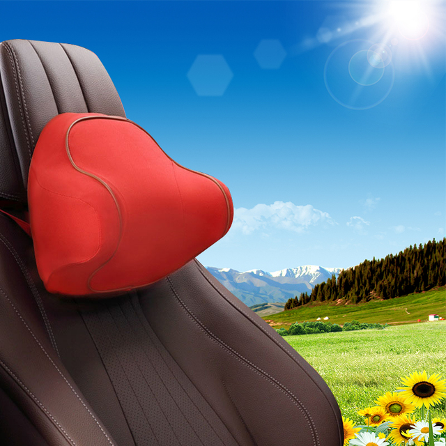 Car Neck Pillow Neck Pillow Lumbar Support Back Cushion Set Erognomic Design Fit Muscle Pain/Stress Relief for Car Seat