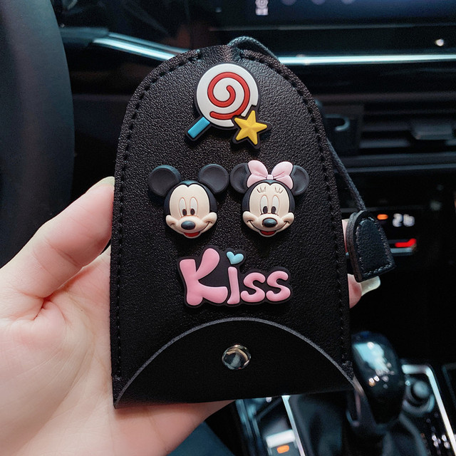 Large new cute creative auto products home car key key cover key chain pendant car key car accessories coin purse gift