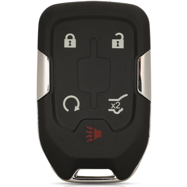 jingyuqin Smart Keyless Fob Shell For Chevrolet Tahoe Silverado Suburban Tahoe GMC Sierra Acadia Terrain Yukon Remote Key Case