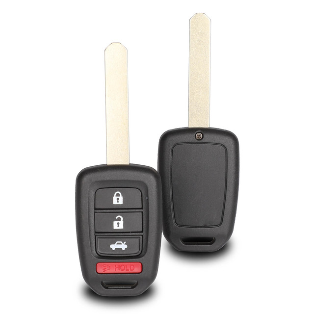 jingyuqin 10pcs/lot Car Key Shell 2/3/4 Button For Honda Civic City Fit HR-V XR-V Auto Remote Fob