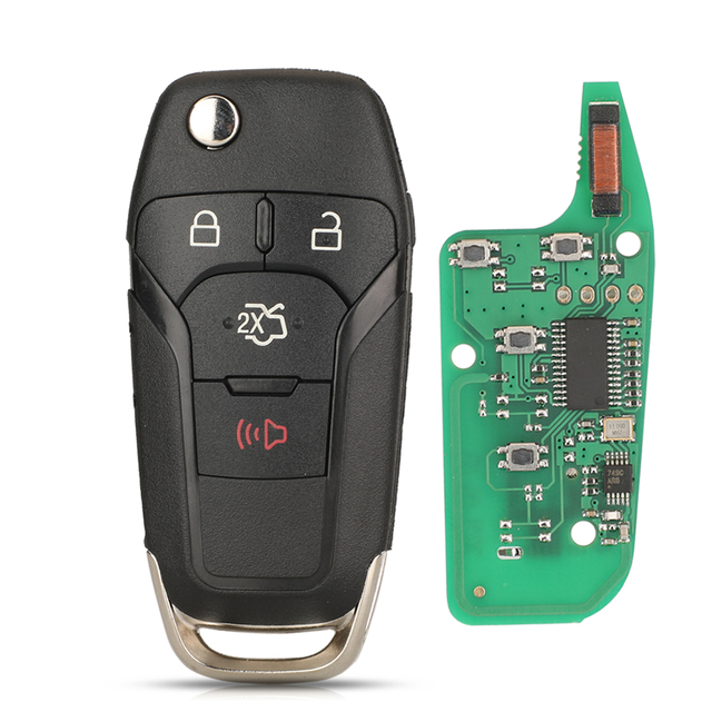 Kootri N5F-A08TAA Folding Remote Smart Car Key for Ford Escort Fusion Transit F150 F250 ID49 PCF7945P Chip 315MHZ 2/3/4 Buttons