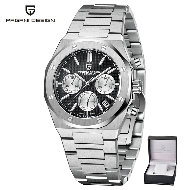 2022 New PAGANI Design Top Men's Watch Automatic Quartz Watch Japan VK63 Stainless Steel Business Luxury Sapphire Watch Relogio