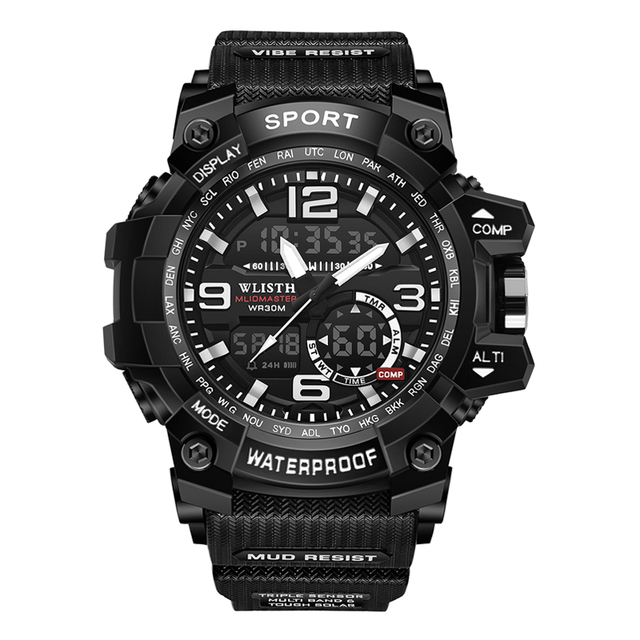 Montre Homme Sport Mens Watches Luxury Brand Designer LED Digital Chronograph Watch for Men Waterproof Wristwatches Reloj