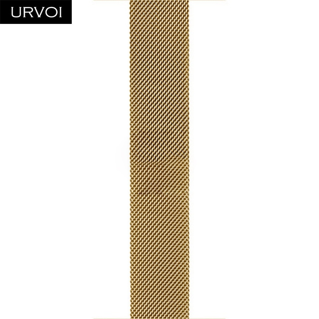 URVOI Milanese Loop for Apple Watch Band Series 7 6 5 SE 4321 Mesh Strap for iwatch Stainless Steel Magnetic Buckle with Adapter