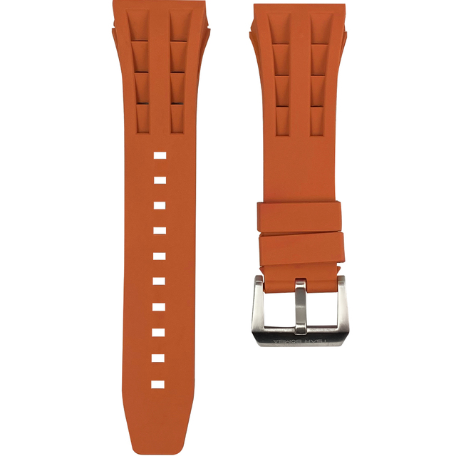 Tsar Bomba Silicone/FKM Rubber Strap Watch Strap Suitable for TB8204,TB8208