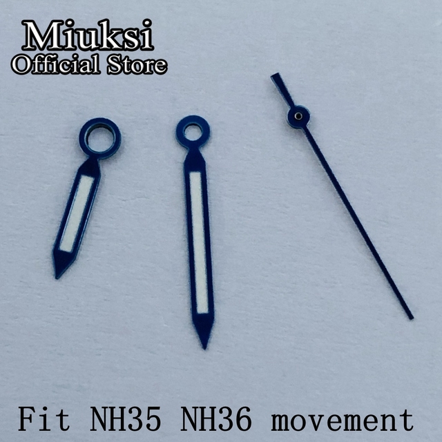 Miuksi Silver Blue Gold Watch Luminous Green Watch Fit NH35 NH36 ETA 2824 2836 miota 8205 8215 821A DG2813 3804 movement