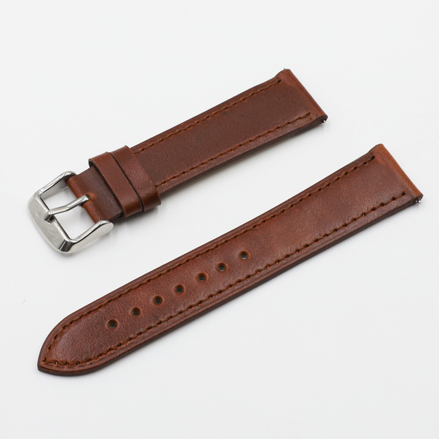 High Quality Retro Watch Strap Band 18mm 20mm 22mm 24mm Leather Watchbands Gray Black Brown Blue For Men Watch Accessories