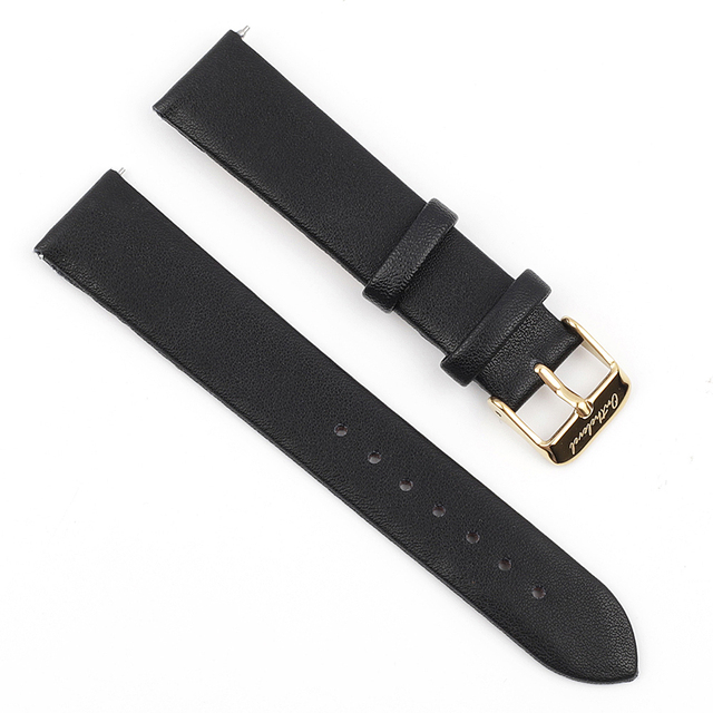 Genuine Leather Women Watchband 12mm 14mm 16mm 18mm 20mm Quick Release Cowhide Strap Watch Band Belts Replacement Gold Buckle