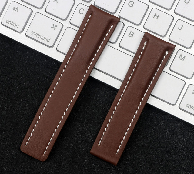 Genuine Real Leather Watch Band Watchband For Breitling Strap For Bentley World Avenger Bentley Strap 20mm 22mm 24mm Logo