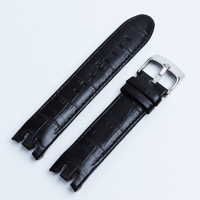 Top Quality Genuine Leather Watch Band for Strap Holder YRS403 412 402G 21mm Watchband Curved End Watches Bracelet Logo Buckle