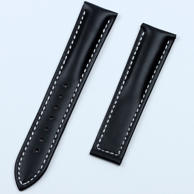 20mm Genuine Cow Leather Watch Band for Omega Watch Band Seamaster 300 De Ville AT150 Aqua Terra 150 Watchband Deploying Buckle Tool