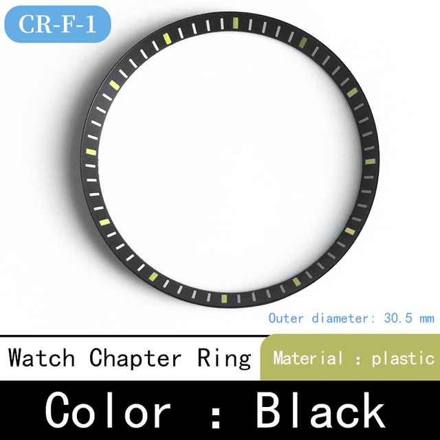 Mod watch chapter ring plastic for Seiko SKX007 SRPD53 for NH35 NH36 movement watch repair tool parts