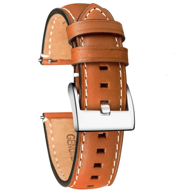 HEMSUT Genuine Leather Watch Strap for Man Women Quick Release Handmade Vintage Cowhide Watch Strap 18mm 20mm 22mm 24mm