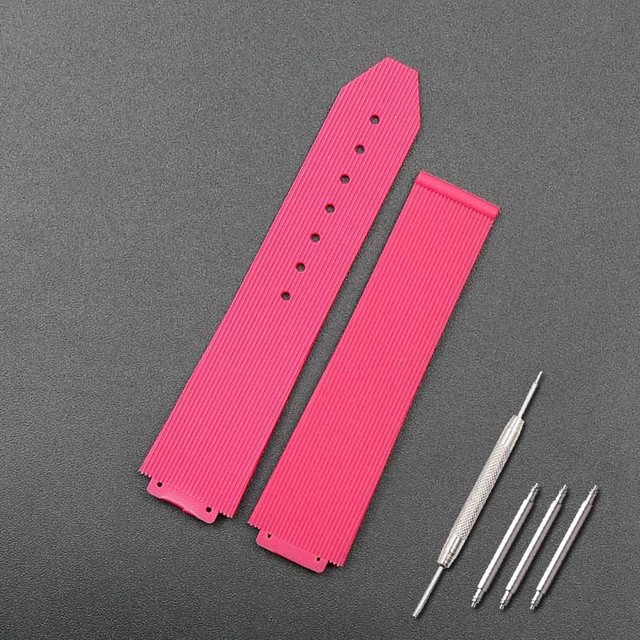 Women Silicone Strap 15mm x 21mm For Hublot Watch Strap Rubber Strap Waterproof Sport Watch Accessories