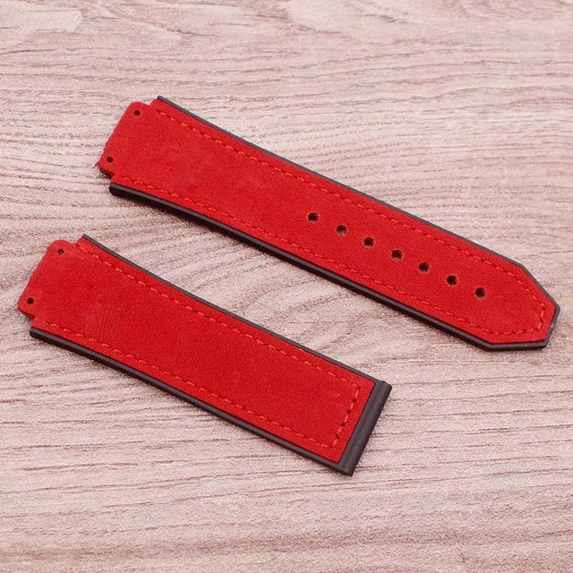 Watch Accessories Matte Leather Watch Strap For HUBLOT Hublot Big Bang Silicone Strap Women's Watch Men's Band