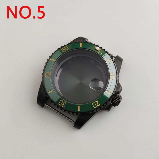 NH35 case 40mm sterile watch case add ceramic bezel fit NH35 movement NH36