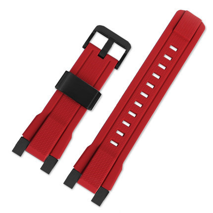 Men's Rubber Strap for C-asio G-SHOCK Watch MTG-B2000 Series Black Red Silicone Watch Strap with Special Connector