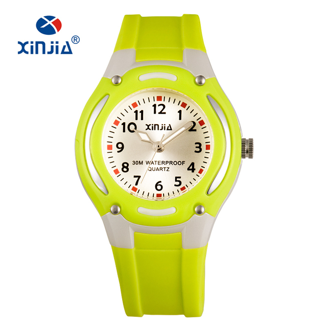 XINJIA Children Quartz Watch Lady Casual Watches Fashion Ladies Wristwatches Jelly Watch Kids Girls Students Sports Wristwatches