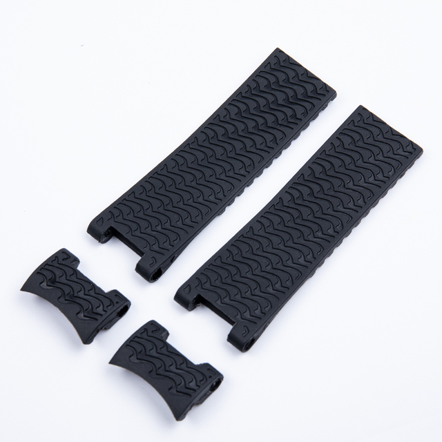 Top quality 22mm for Diver and Marine waterproof silicone rubber watchband watch band strap fit for Ulysse Nardin strap tools