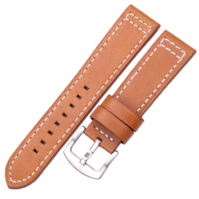 Cowhide Watches 18 20 22 24mm Women Men Quick Release For Samsung Gear S3 Genuine Leather Vintage Band Watch Strap