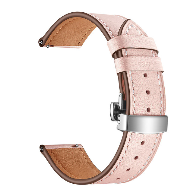 20 22mm Leather Strap For Huawei Watch GT 2 46mm Watch Band For Samsung Galaxy Watch 4 40/44mm Calsssic 46 42mm Active2 Bracelet