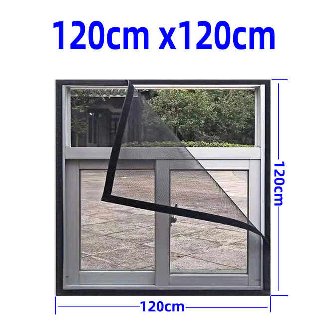 Invisible Fiberglass Summer Mosquito Net Adjustable Tulle Mesh Removable Customizable