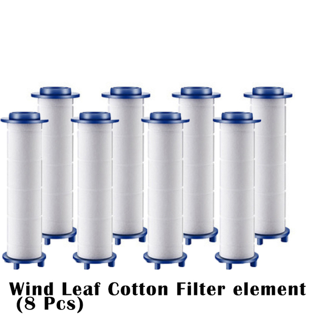 8pcs head shower filter cotton set used for cleaning and filtering shower head