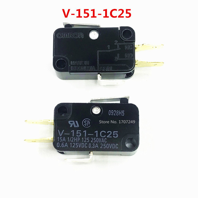 10pcs Original OMRON Micro Switch V-15-1A5 V-15-9A5 V-15-1C25 V-151-1C25 V-152-1C25 V-153-1C25 V-154-1C25 V-155-1C25 V-156- 1C25